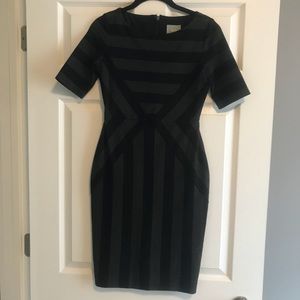 Black and gray dress
